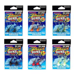 日本DECOY胜一SV-40铅头钩胶群路亚钩防挂底圆头胡须老鱼钩