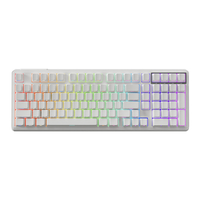 YG102纯白侧刻无线三模机械键盘