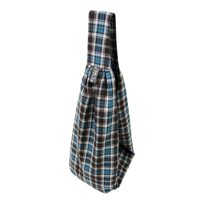 格子流浪包oinimi单肩斜挎包