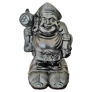 【招财摆件】天然泰山玉大黑天 摩诃迦罗旺宅风水法器桌面摆件