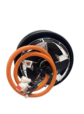 QSMOTOR全顺电机10寸2000WP45H48-96V瓦片高性能电机风罩颜色可选