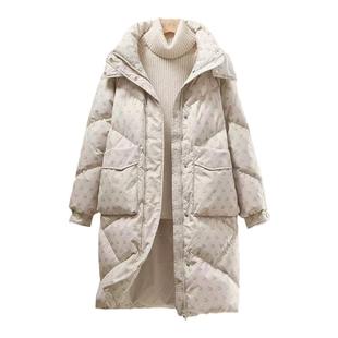 面包服装女装纸样裁剪图1488款中长款连帽羽绒服diy样板1:1设计