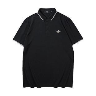 HLA/海澜之家商务男装短袖POLO衫夏季新款翻领中年爸爸上衣男士