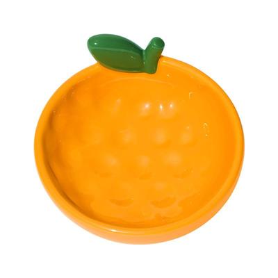 未卡水果派对系列宠物食品级陶瓷碗护颈椎斜口喂食碗猫犬用易清洗