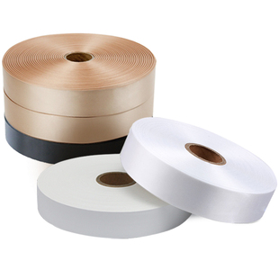 空白水洗标定做定制成分洗水唛服装环保阻燃双面加厚无荧光织边带