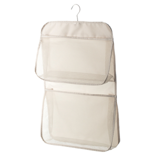 懒角落内衣收纳袋袜子挂袋内裤三合一婴儿衣柜网兜悬挂式衣橱收纳