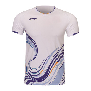 2026新款李宁羽毛球服国青队大赛服男女款球衣短袖比赛服AAYW043