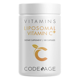 美国直邮/现货Codeage脂质体维生素C胶囊抗氧美白高含量VC180粒