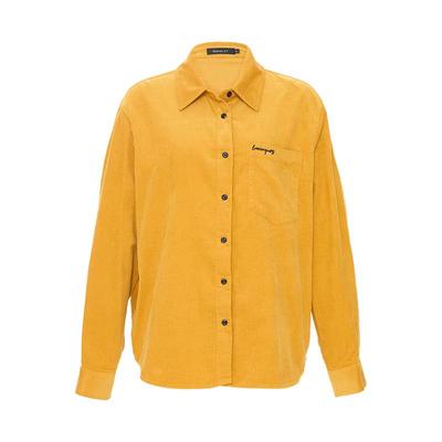 iammix27秋冬宽松灯芯绒长袖衬衫