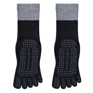 五指瑜伽袜子防滑专业女2025新款秋冬普拉提训练室内运动专用分趾