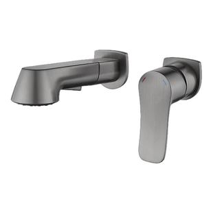 面盆水龙头全铜抽拉卫生间高背浴室柜暗装数显洗脸盆台盆水龙头