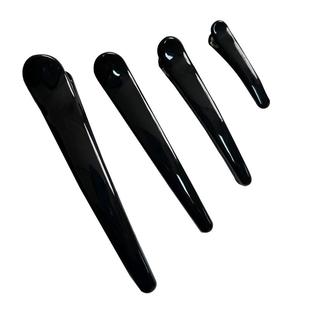 黑色鸭嘴夹前额刘海一字侧边夹碎发夹子头饰头发卡子女大号后脑勺