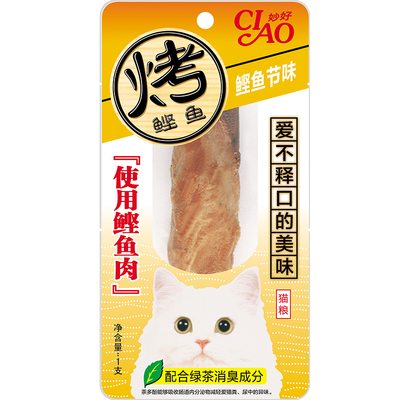 伊纳宝猫零食烤鲣鱼磨牙棒6支