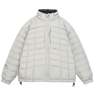 男士美式保暖排骨羽绒服男款大码冬季加厚2025新款立领外套防寒服