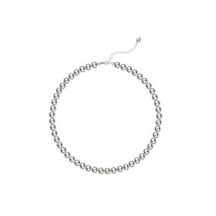 赫生HUSSAIN皎色倪妮同款真多麻色灰珍珠项链妈妈颈链满串锁骨链