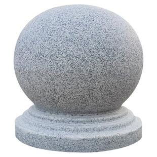 路障石球花岗岩大理石圆球隔离防撞车挡石墩子小区广场红色止车石