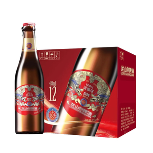 本溪龙山泉全麦棕啤418ml瓶装本溪龙山泉白啤酒龙山泉啤酒