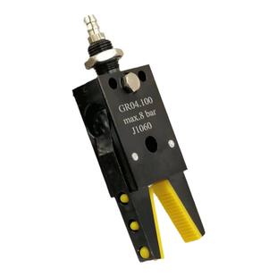 机械手夹具AJ1080迷你气动水口夹子柔性硅胶夹爪注塑机小气缸配件