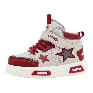 JEEP吉普童鞋女童棉鞋2025冬季新款加绒保暖儿童板鞋男童运动鞋潮