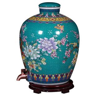景德镇陶瓷密封酒坛子10斤20/30/50/100家用窖藏专用泡酒瓶罐酒缸