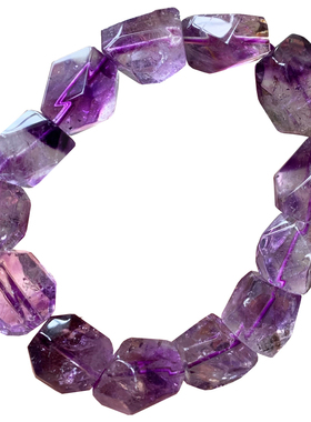 天然超七刻面随形手链送礼物男女