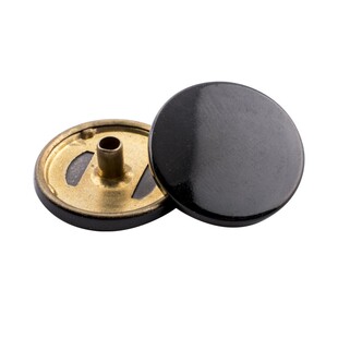 铜面四合扣衣服隐形圆型按扣羽绒服纽扣高档大衣免缝金属扣子母扣