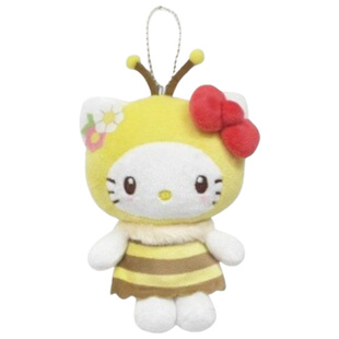 现日本三丽鸥波奇小蜜蜂hellokitty美乐蒂毛绒挂件正品礼物送女生
