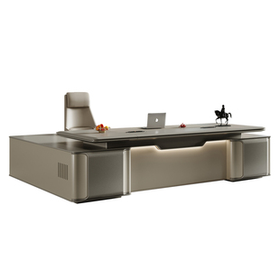 老板办公桌高档总经理办公室大班台轻奢董事长办公家具套装总裁桌