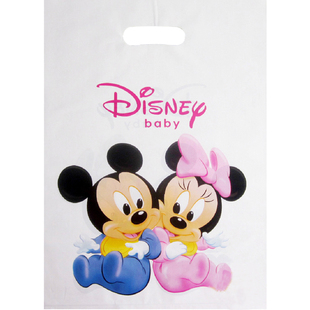 大小号加厚卡通米奇外贸服装袋子 包装袋手提袋 礼品袋塑料袋批发