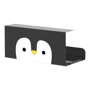 企鹅洗脸巾收纳盒放置盒纸巾架免打孔卫生间厨房壁挂式置物架可爱