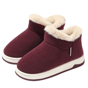 中老年棉拖鞋女士冬季包跟2025新款加绒加厚保暖鸡婆鞋老人棉鞋女