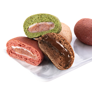 轻即巧克力夹心欧包全麦面包低0无糖精脂肪卡奶酪黑巧带馅软早餐