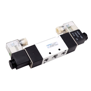 气动电磁阀三位五通换向阀双线圈4V230C-08电磁控制阀220v/DC24V