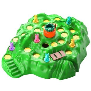 桌游猜猜我是谁游戏兔子陷阱棋萝卜儿童玩具益智亲子恐龙闯关手工