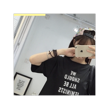 夏季女装短款宽松印花百搭显瘦t恤1