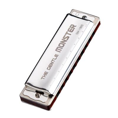 嘉德瑞科檀木琴格十孔布鲁斯口琴