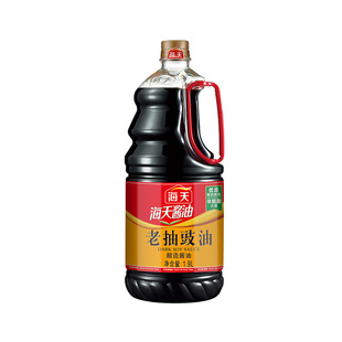 海天老抽豉油1.9L黄豆酿造酱油红烧肉排骨上色卤味焖煮老抽酱油