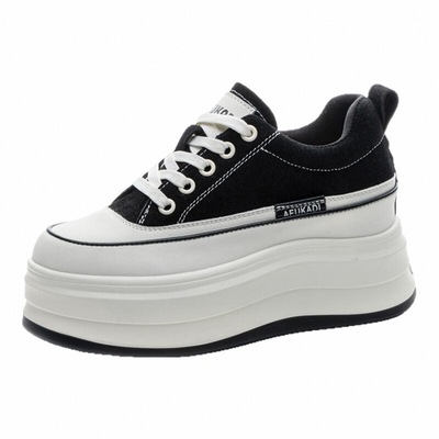 2025年新款增高8-10cm真皮小白鞋