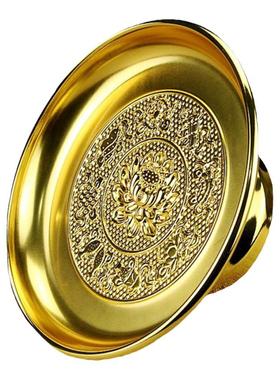 合金供盘家用供奉水果盘莲花供盘