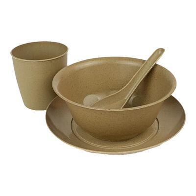 稻壳一次性餐具碗筷套装