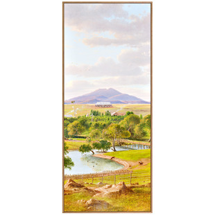 二狗姑娘 贾斯珀风景3幅 欧式玄关风景竖版装饰画挂画