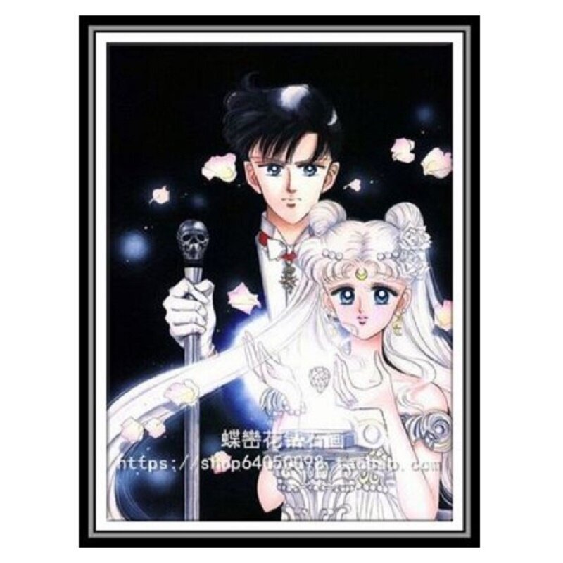 美少女战士情侣倩妮迪公主钻石画