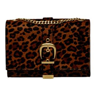 Steve Madden思美登BZETA26早春焕新时尚搭扣豹纹斜挎包单肩包