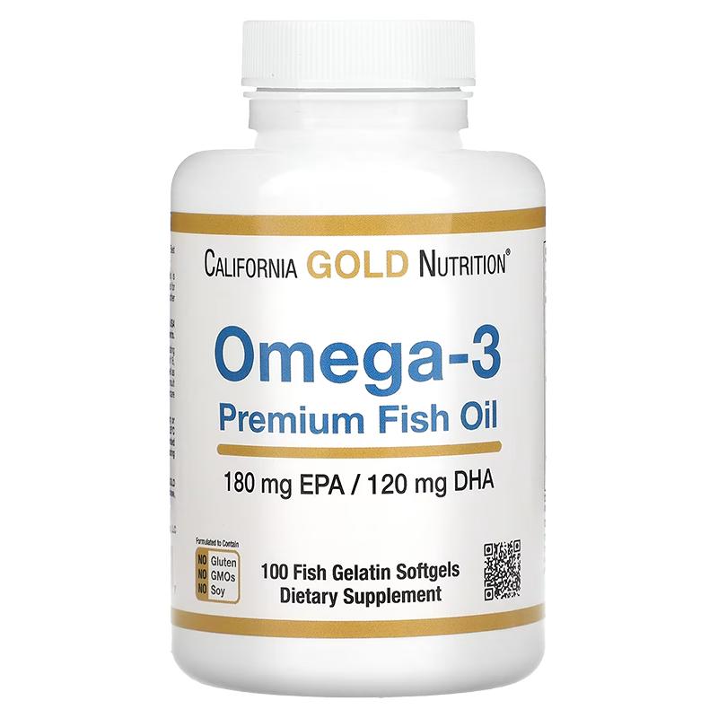 【自营】CGN欧米伽3优质鱼油高纯度omega3深海鱼油成人胶囊100粒