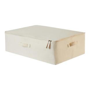 高端被子收纳袋箱衣物服加大厚羽绒被纯棉布艺衣柜衣帽间侘寂风