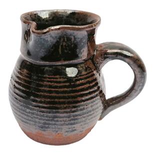 龙窑柴烧沙坝土陶茶罐 甘肃陇南罐罐茶西北煮茶罐天水粗陶公道杯