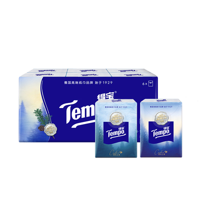 Tempo得宝手帕纸雪松香味6小包装
