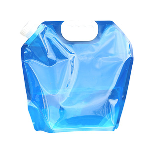 户外便携折叠水袋大容量骑行旅行露营水桶折叠手提加厚塑料储水袋