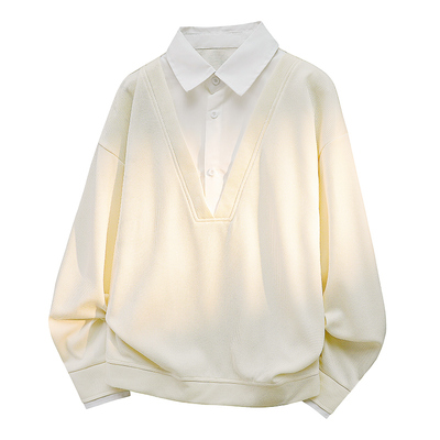 班尼路SK美式假两件长袖卫衣男士