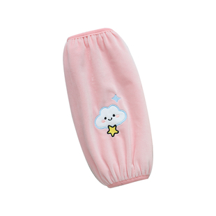 卡通袖套套袖女式长款可爱毛绒办公室护袖防脏袖头羽绒服成人2025